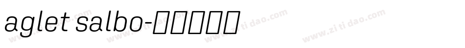 aglet salbo字体转换